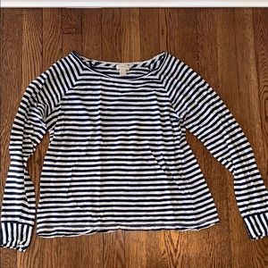 Navy and white long sleeve